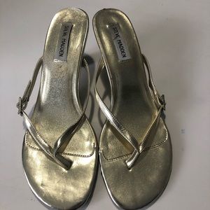Steve Madden kitten heel gold summer sandal